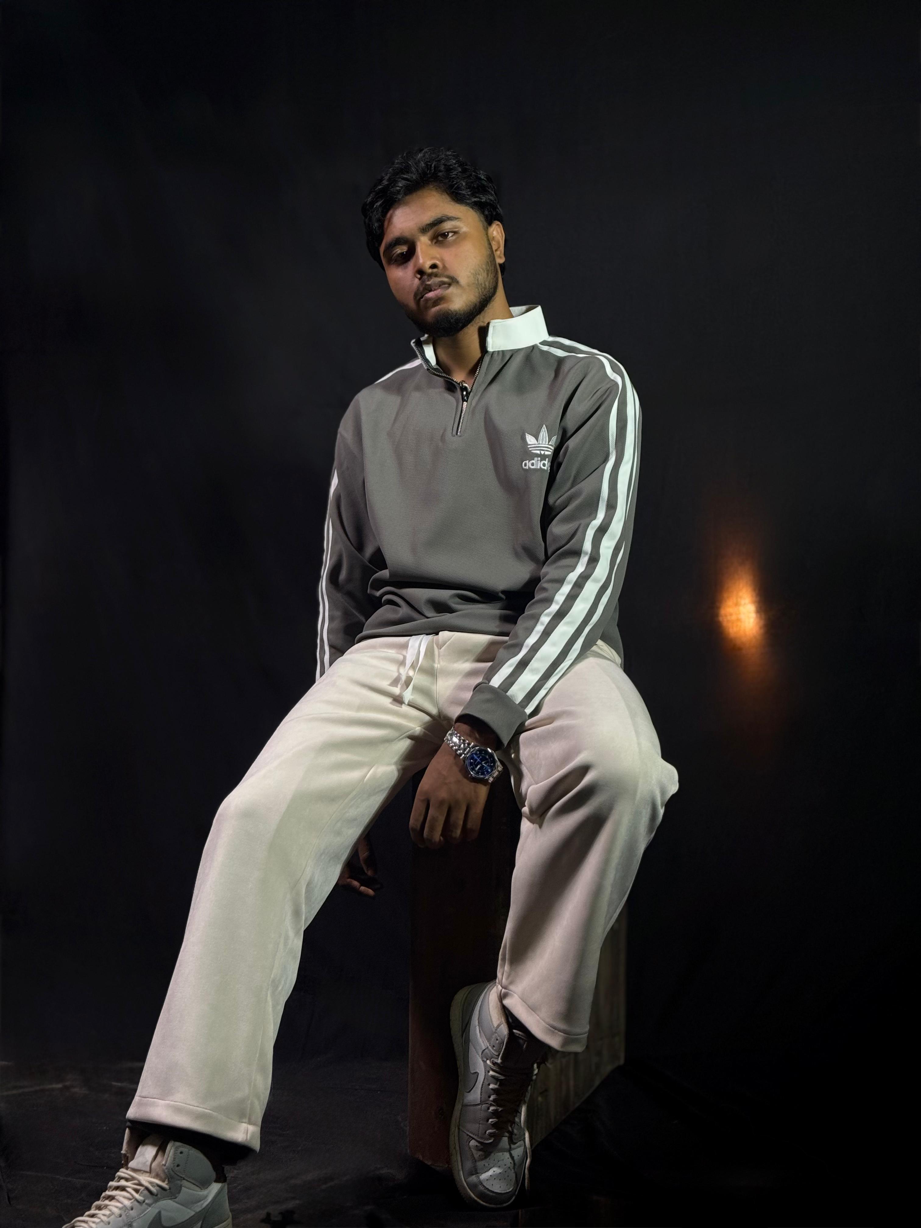 ADIDAS Premium Zipper Polo Sweatshirt