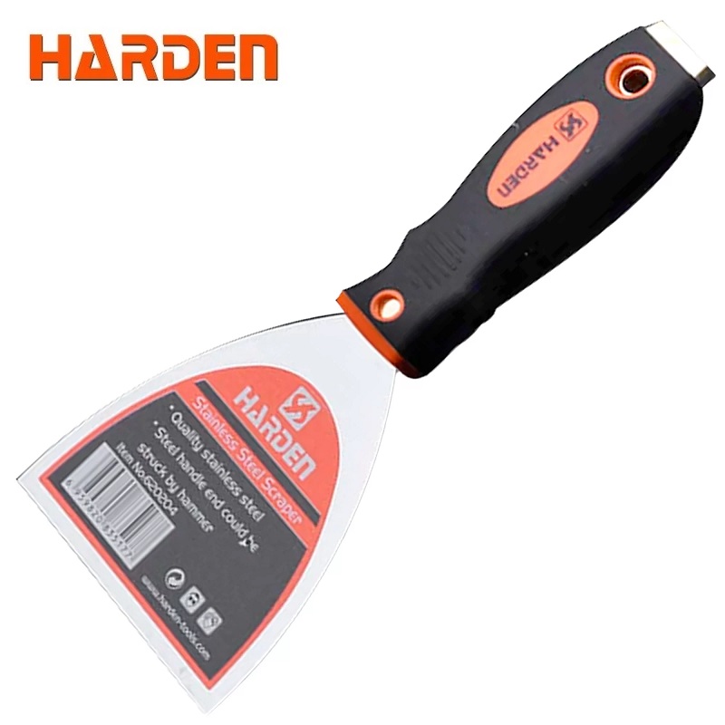 HARDEN Scraper Fiberglass Handle (50mm | 75mm | 100mm) Stainless Steel Scrapper; 620202 | 620204 | 620205_img_0