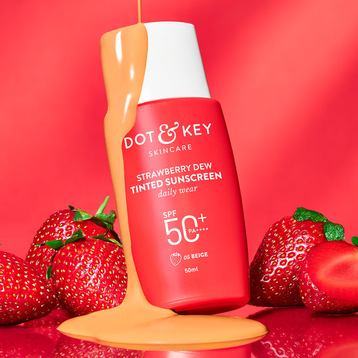 Strawberry Dew Tinted Sunscreen SPF 50+ PA++++: 05 beige_img_0