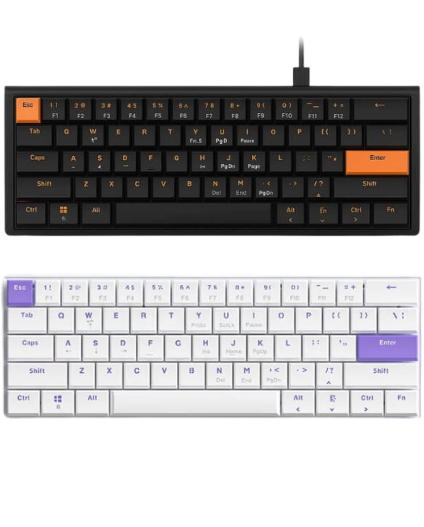 AJAZZ NKL61 Low Profile Wired Mechanical Keyboard