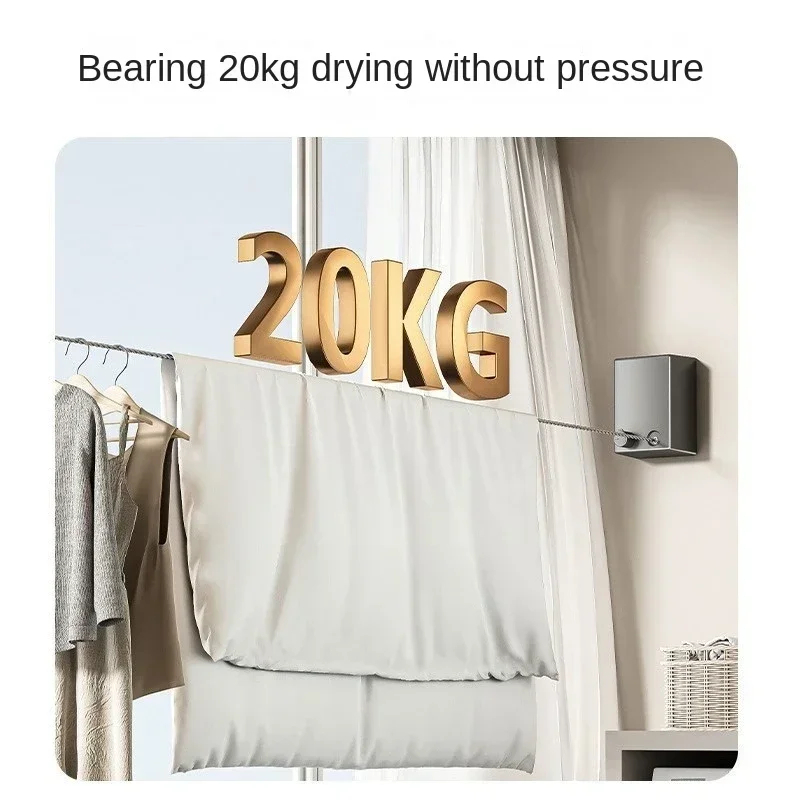 Strong & Space-Saving Clothes Drying Line for Indoor & Outdoor Use_img_2