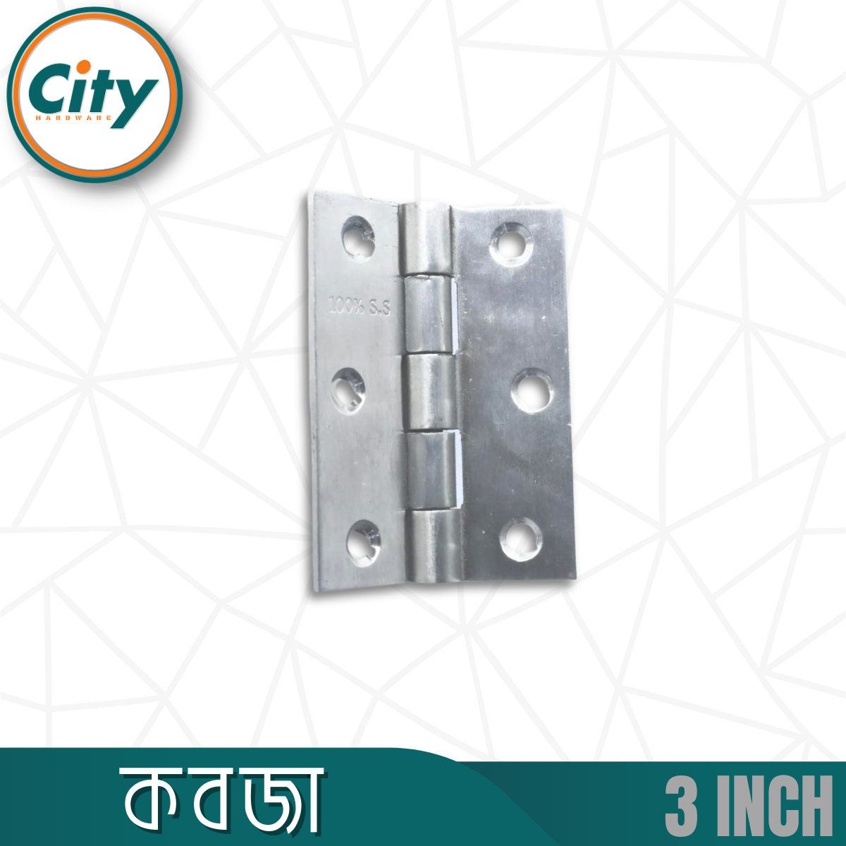 ২ পিস ৩ ইঞ্চি কবজা স্টেইনলেস স্টিলের কবজা ডোর কবজা এস এস স্ক্রুর সাথে_img_2