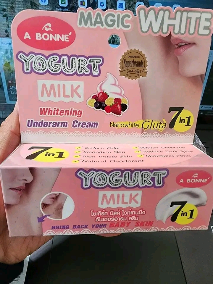 A BONNE' YOGURT MILK WHITENING UNDERARM CREAM Weight 30g