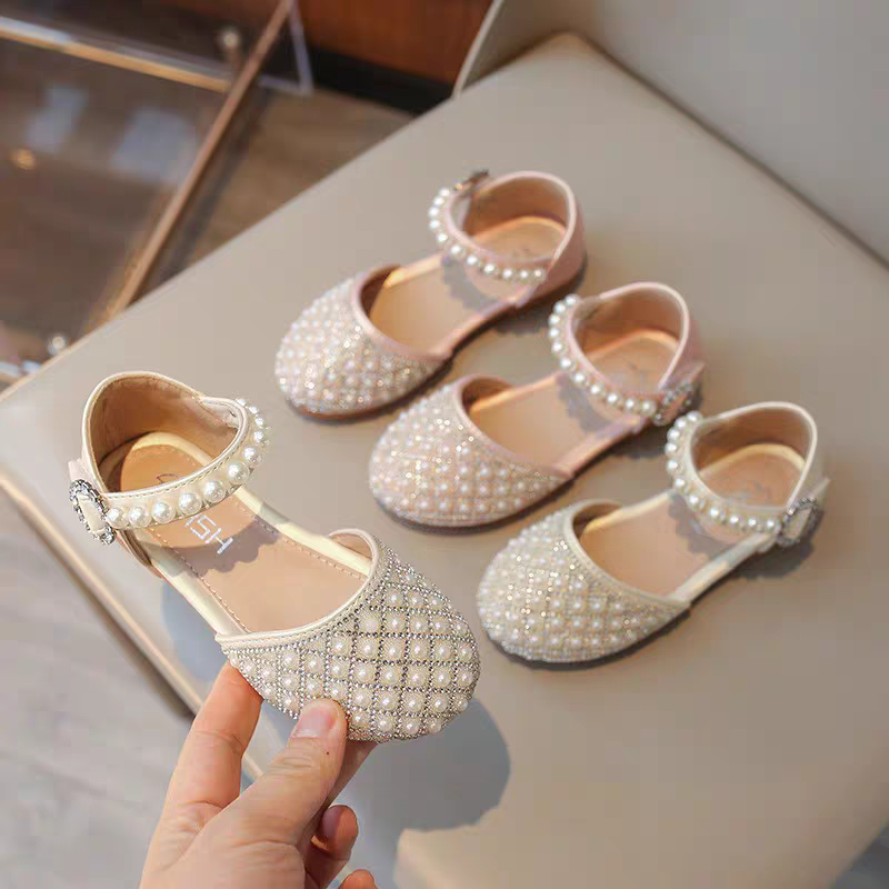Kids Girls Summer Rhinestones & Pearls Luxury Party Sandals (18 Months–8 Years)_img_0