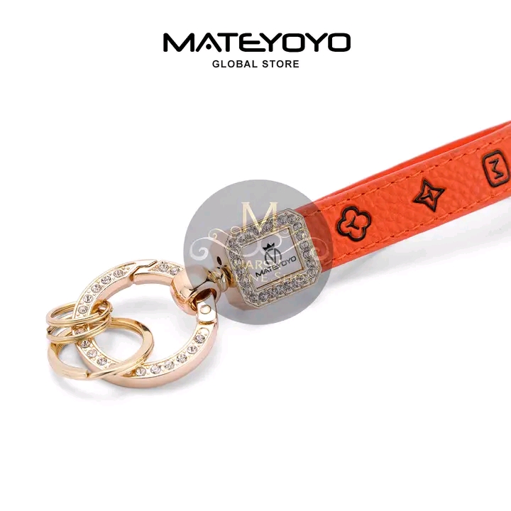 💥MATEYOYO Women Keychain Fashion PU Leather Keychain Business Gift Leather_img_2