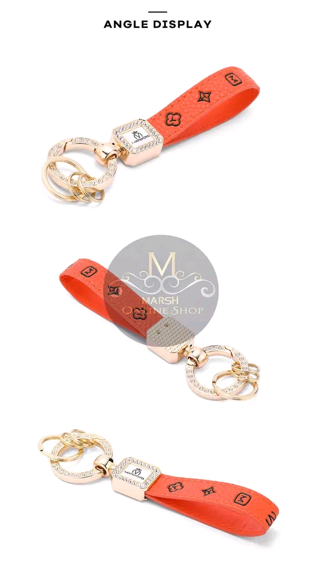 💥MATEYOYO Women Keychain Fashion PU Leather Keychain Business Gift Leather_img_9