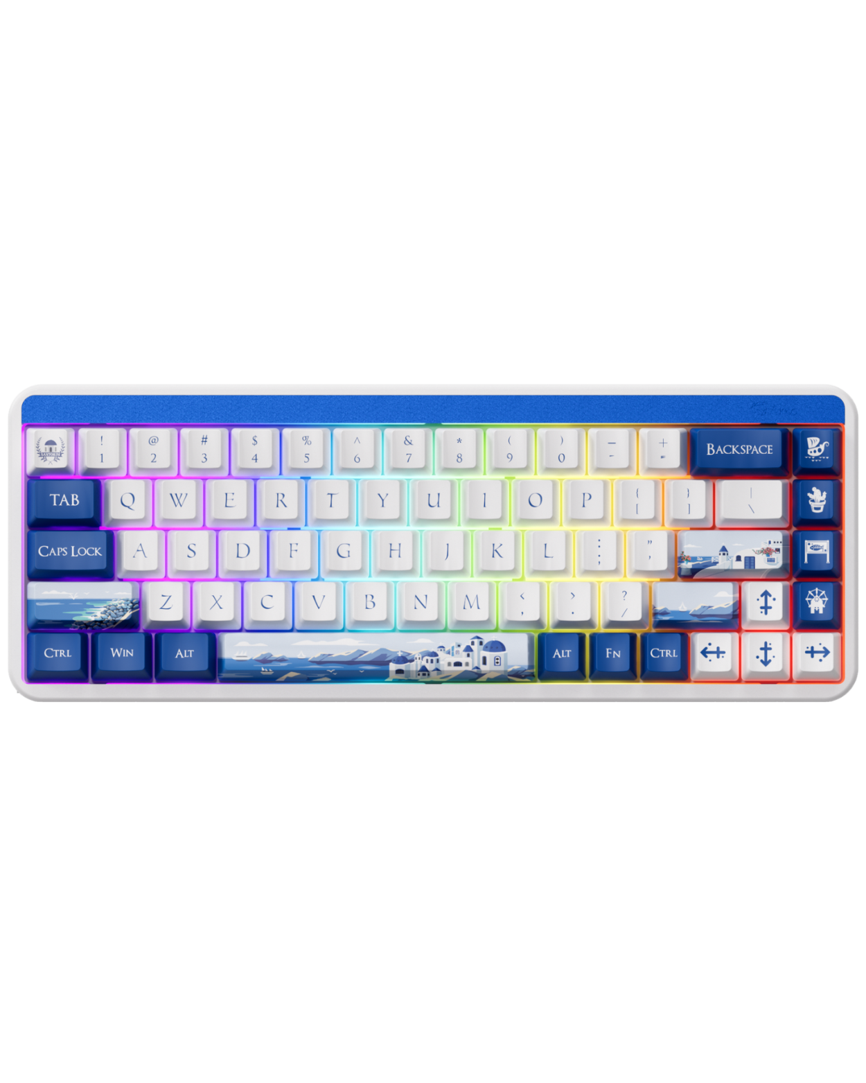 Akko JIN01 Santorini Tri Mode Aluminum Mechanical Keyboard