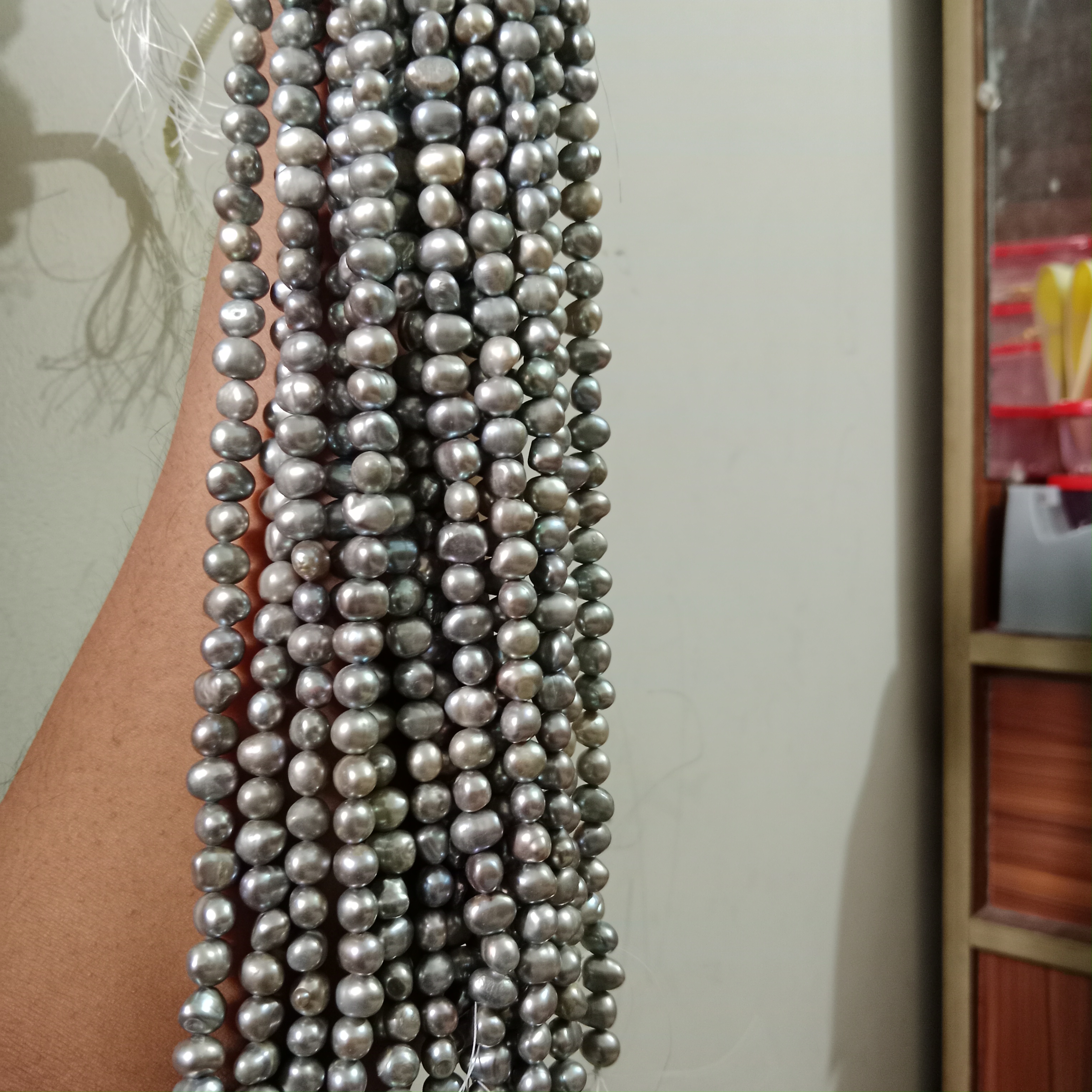 8 mm Siver/Ash Colour Pearl 1 Layer (একসঙ্গে ৬ লেয়ার নিতে হবে)_img_0