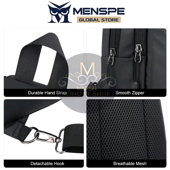 ๐ฅMENSPE Men's Chest Bag Cross Body Bag Pouch Bag Travel Shoulder Bag_img_2