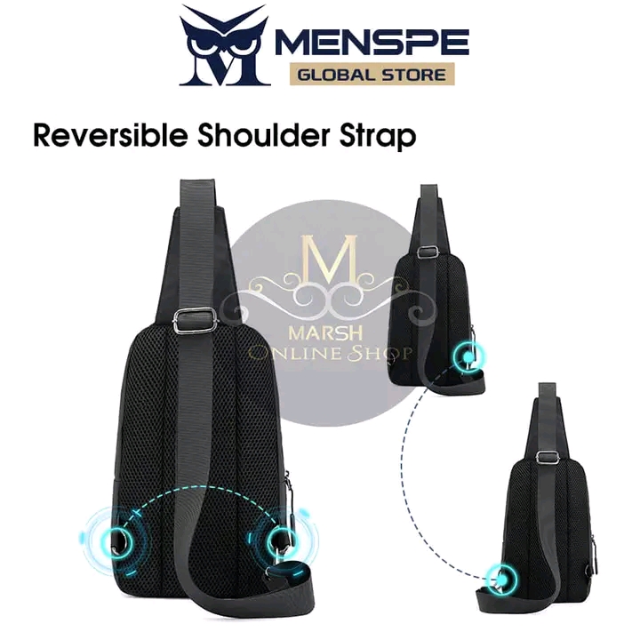 ๐ฅMENSPE Men's Chest Bag Cross Body Bag Pouch Bag Travel Shoulder Bag_img_1