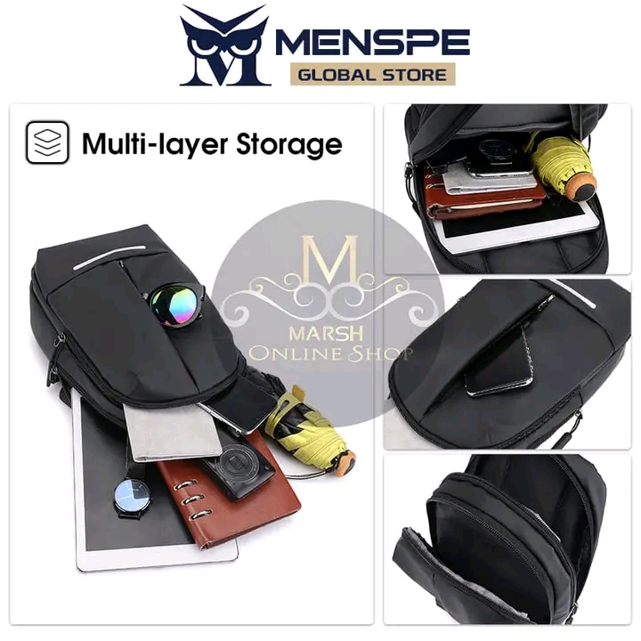๐ฅMENSPE Men's Chest Bag Cross Body Bag Pouch Bag Travel Shoulder Bag_img_3