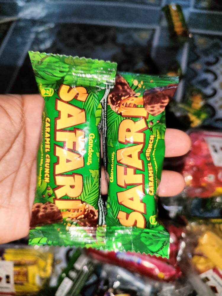 Safari Caramel Rice Crisps Chocolate( 10gm×30pc)Full box indian