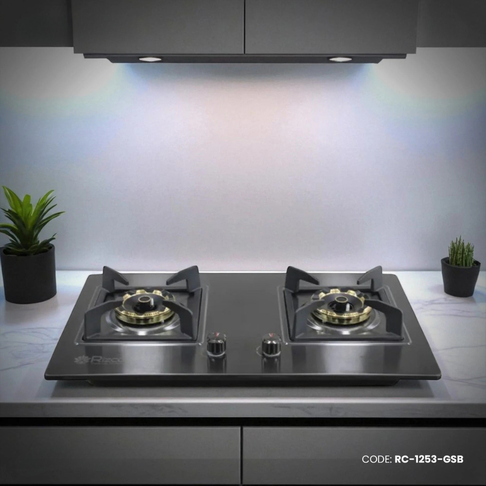 Rizco Gas Burner 30" BHS-Grand 512 LPG/NG (Black) - RC-1253-GSB