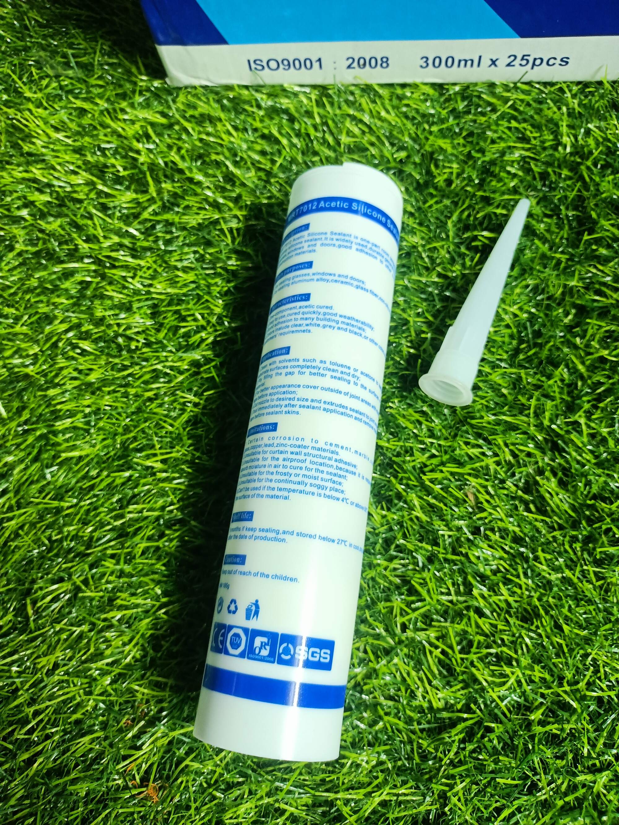 Silicone Gum 300ml Sealant Acetic Cure Professional High Performance Quality MRT 7012- Clear
