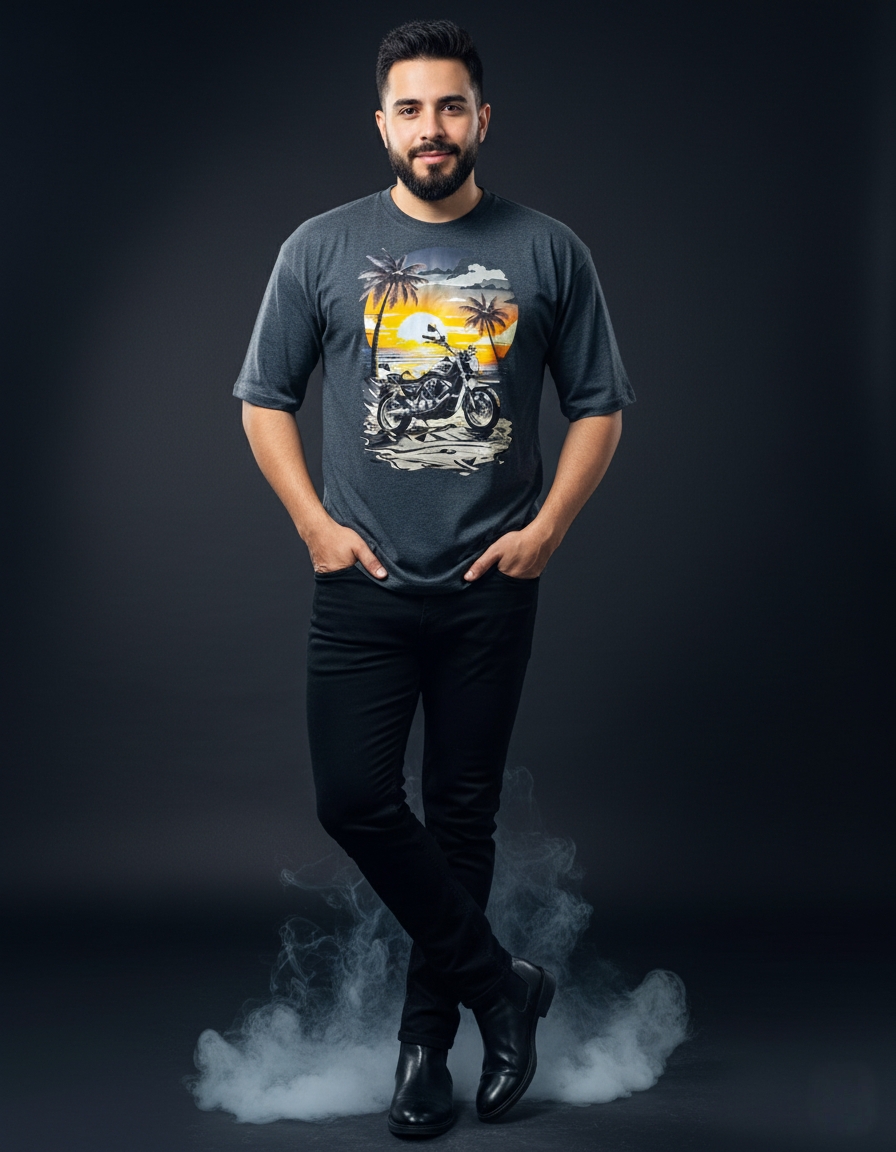 Gonji Graphic Drop Shoulder T-Shirt_img_0