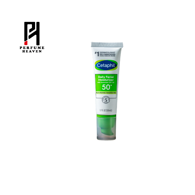 Cetaphil Daily Facial Moisturizer with Sunscreen SPF50+ For Dry to Normal And Sensitive Skin – 50ml