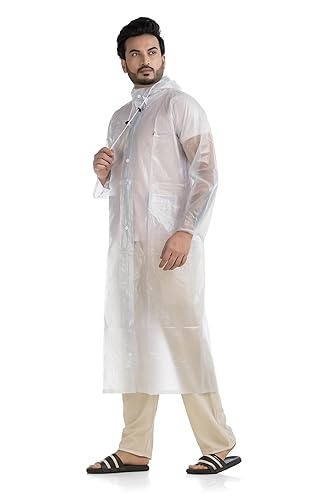 Premium Rubber Fabric 100% Water Proff Raincoat For Men & Woman_img_0