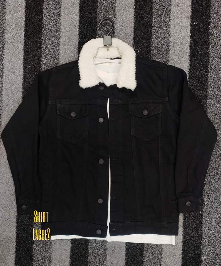 Premium Black Denim Jacket 00112_img_1