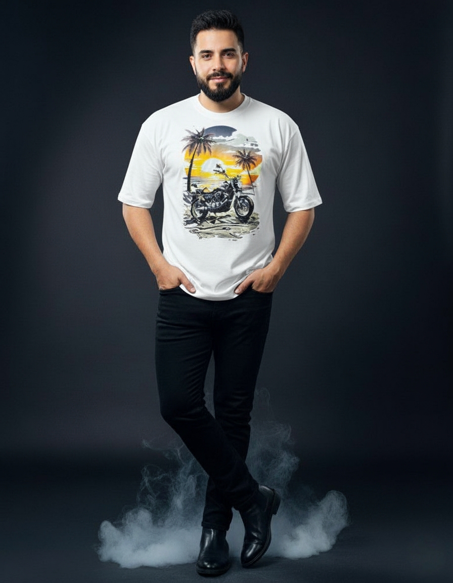 Gonji Graphic Drop Shoulder T-Shirt_img_1