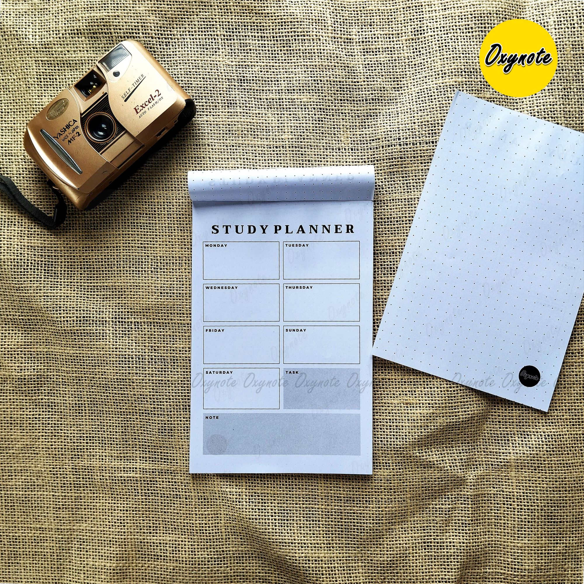 Oxynote "Study Planner" Notepad - 8.2 inch x 5.6 inch - 31 Sheets_img_3