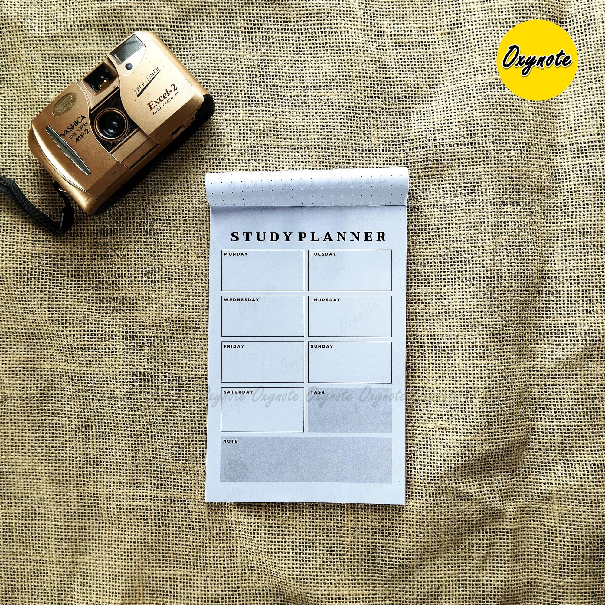 Oxynote "Study Planner" Notepad - 8.2 inch x 5.6 inch - 31 Sheets_img_4