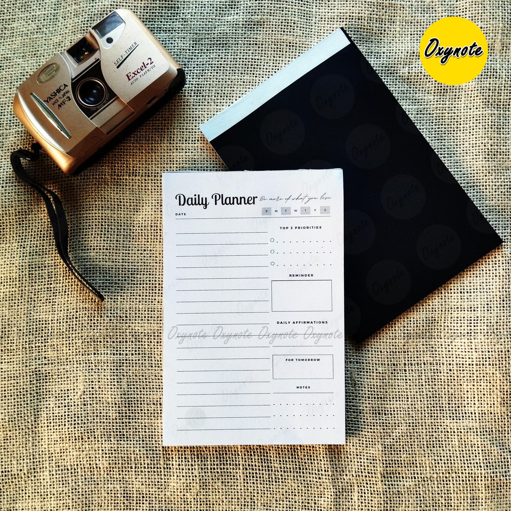 Oxynote "Daily Planner" Notepad - 8.2 inch x 5.6 inch - 31 Sheets_img_2
