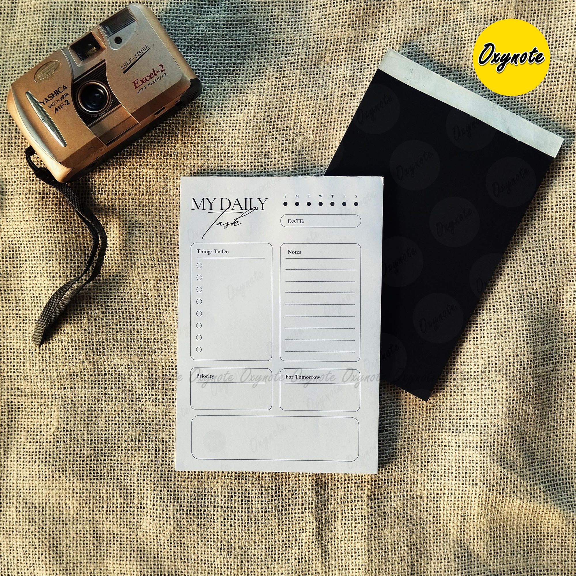 Oxynote "My Daily Task" Notepad - 8.2 inch x 5.6 inch - 31 Sheets_img_4