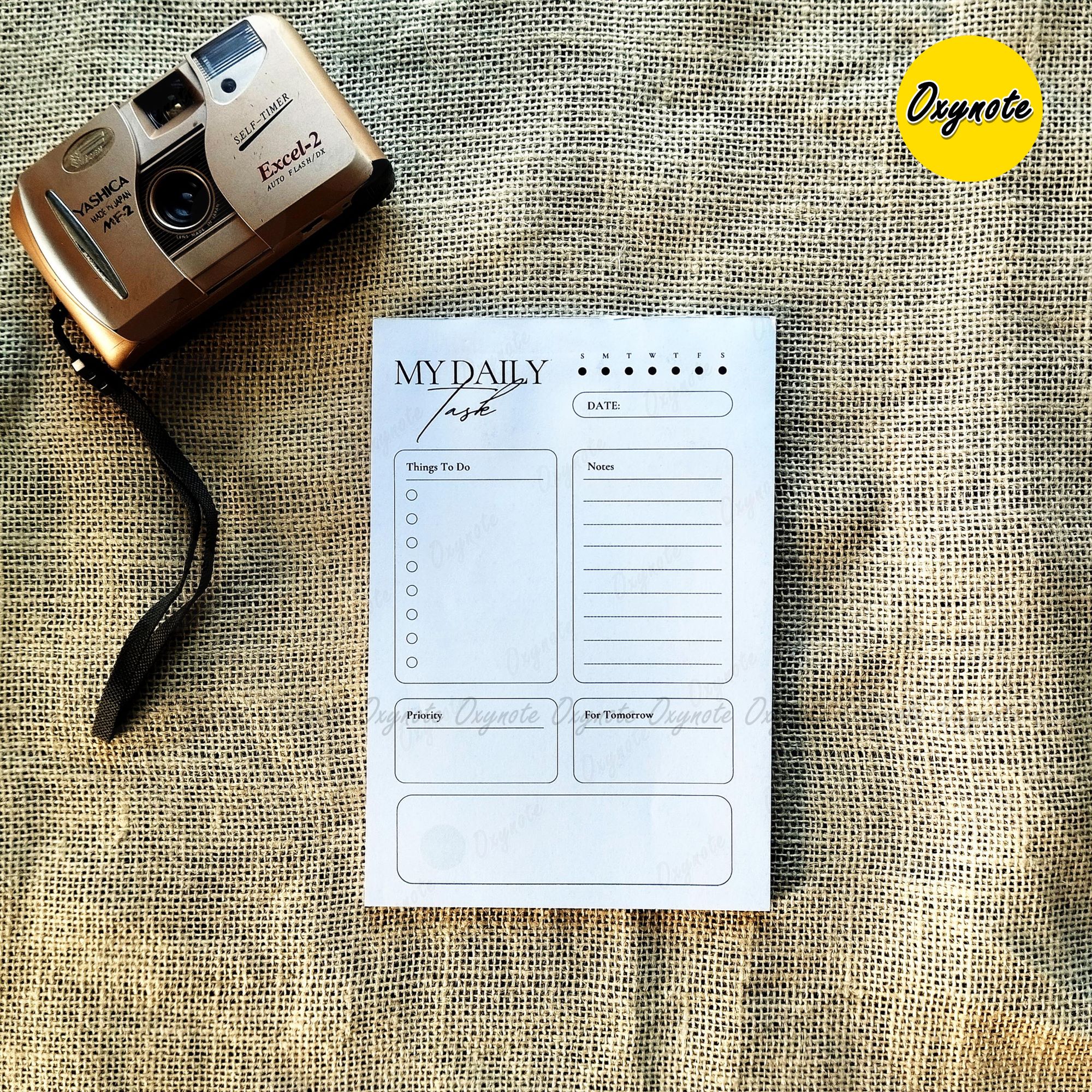 Oxynote "My Daily Task" Notepad - 8.2 inch x 5.6 inch - 31 Sheets_img_5