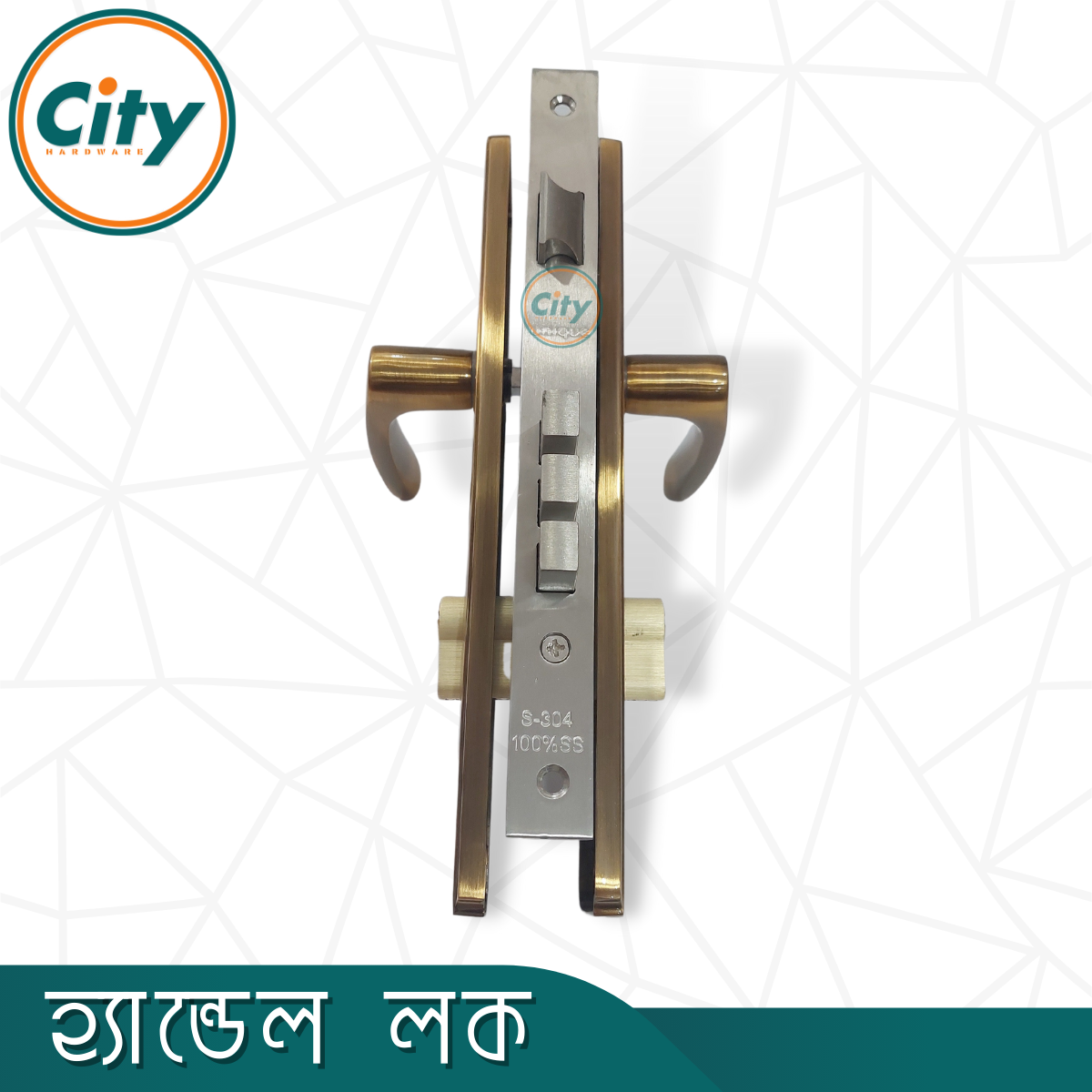 অনন্য রঙের উচ্চ সুরক্ষা স্ট্যান্ডার্ড সাইজের হ্যান্ডেল লক প্রধান দরজার লক Door Lock_img_4
