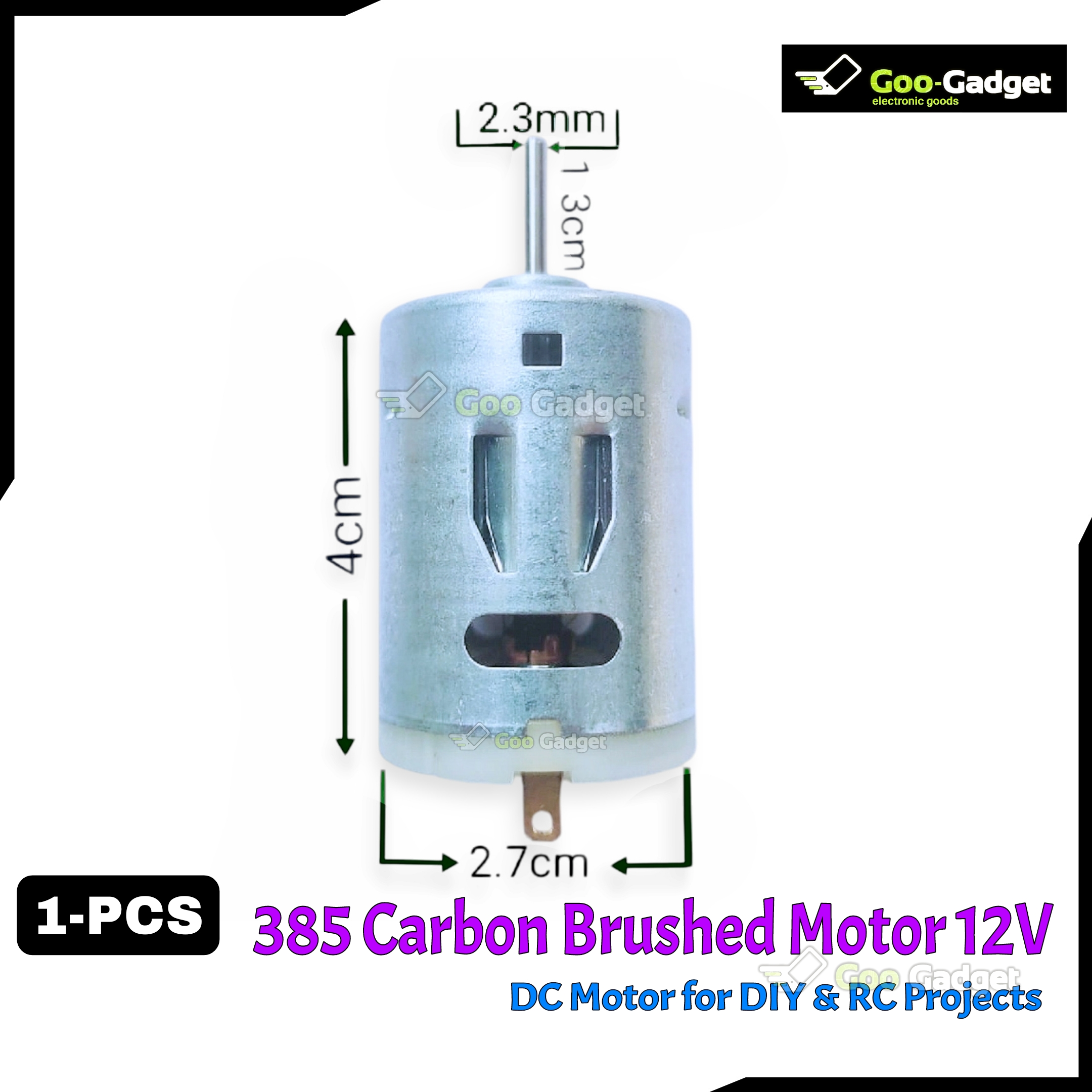 550 12V NOHA DC Motor 5W | Oscillating Fan Motor | 16,000 RPM Heavy-Duty High-Speed