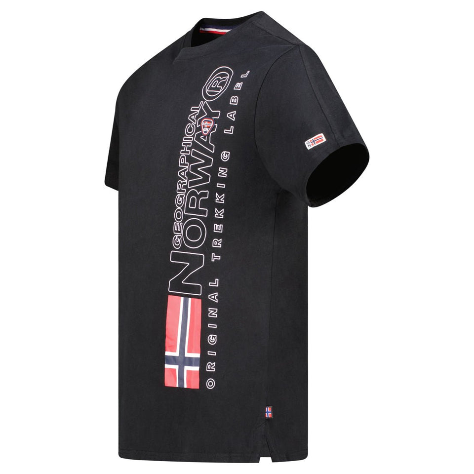 Men's T-Shirt Short Sleeve with Black Flag_img_2
