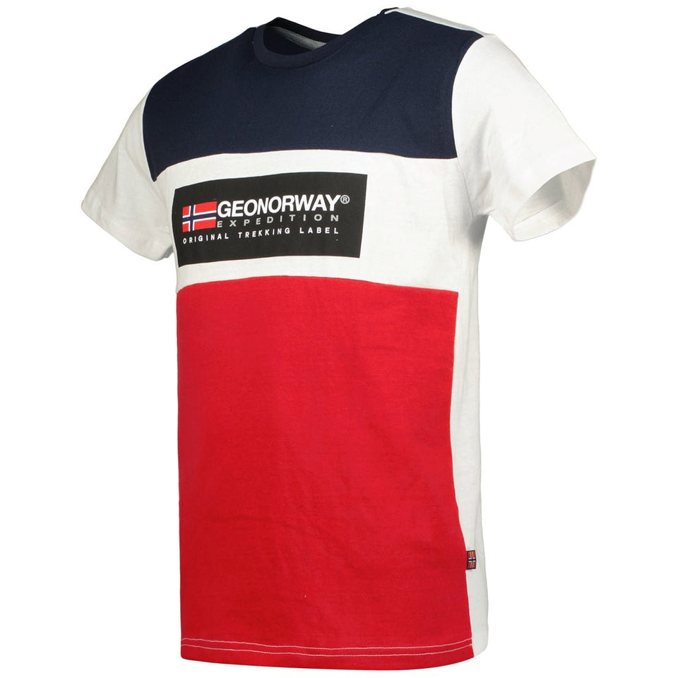 Men's T-shirt Short Sleeve, Round Neck White_img_2