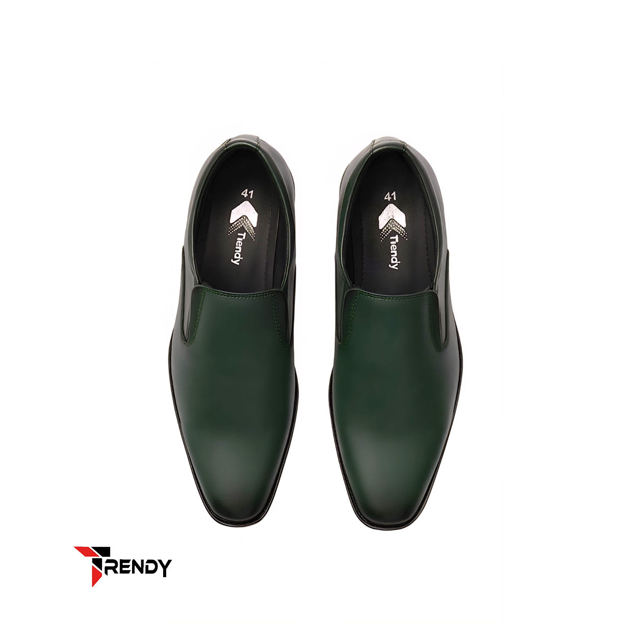Dark Green Leather Shoes