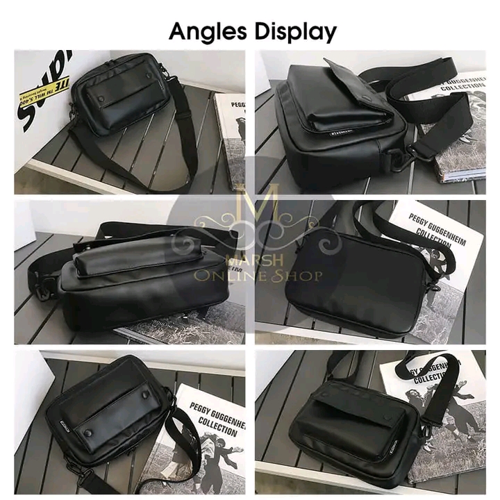 💥LouisWill Men Bag Shoulder Bag Crossbody Bag Men's Splash Proof Bag PU Large_img_7