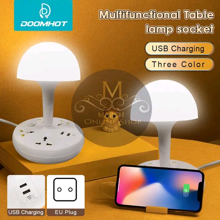 💥Doomhot Row socket Lamp Multifunctional European Standard Perforated Night Light