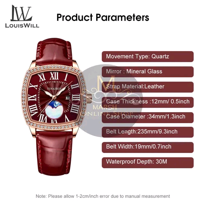 💥LouisWill Ladies Watch Fashion Quartz Watch Diamond Watches_img_2