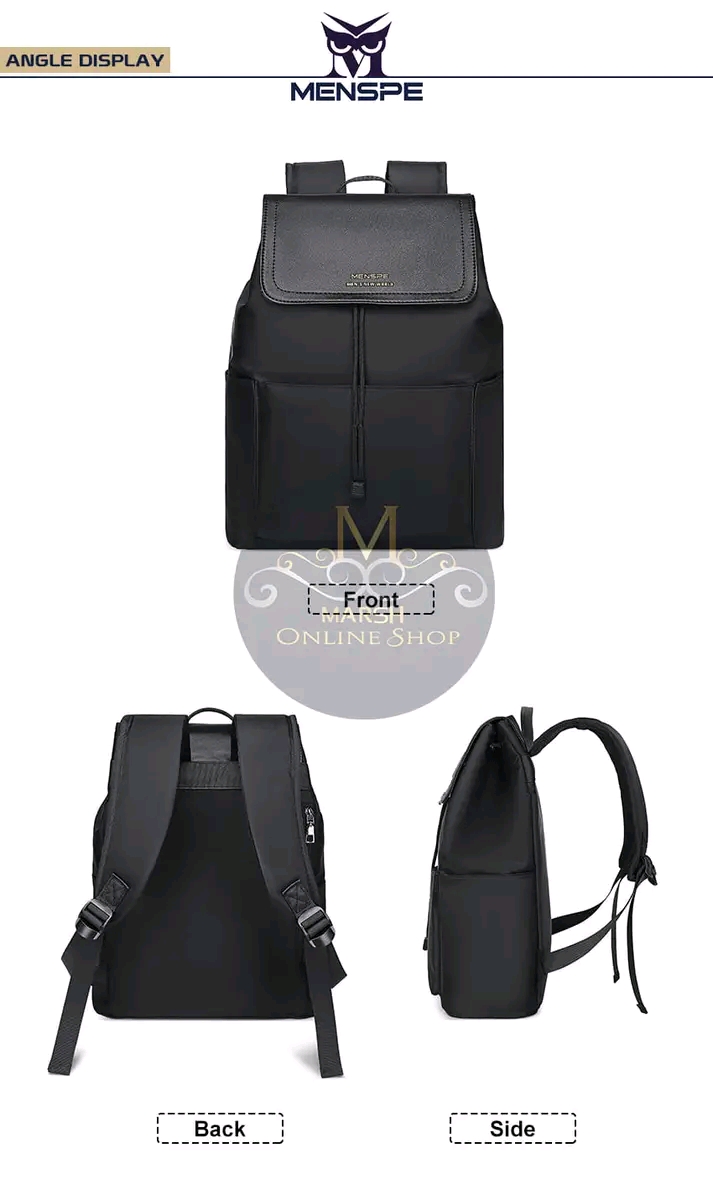 MENSPE Men Laptop Backpack Large Capacity Business Bag College Backpack Waterproof Travel Backpack_img_6
