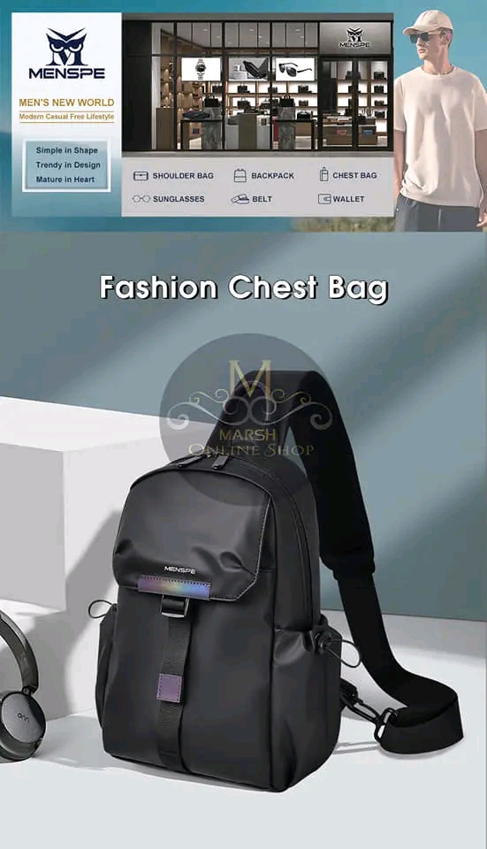 💥MENSPE Fashion Men Crossbody Bags Chest Bags for Men Sling Bag Fashion Pouch Bag_img_12