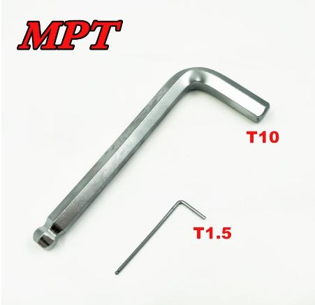 MPT 9pcs Ball Point Hex Key Set ( Short Arm ), Cr-V, Allen key Set; MHA02002-1_img_4