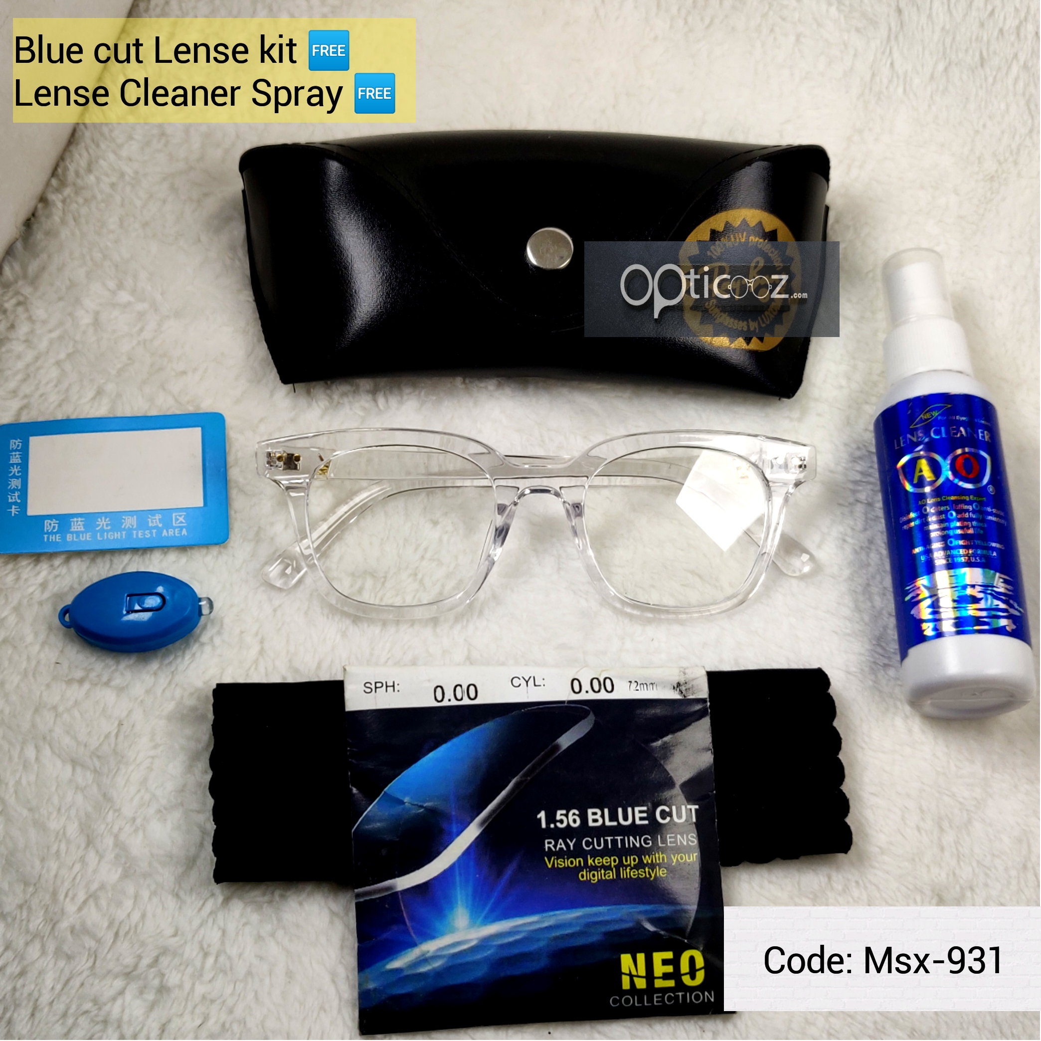 Transparent Premium Stylish BlueCut Eyeglass