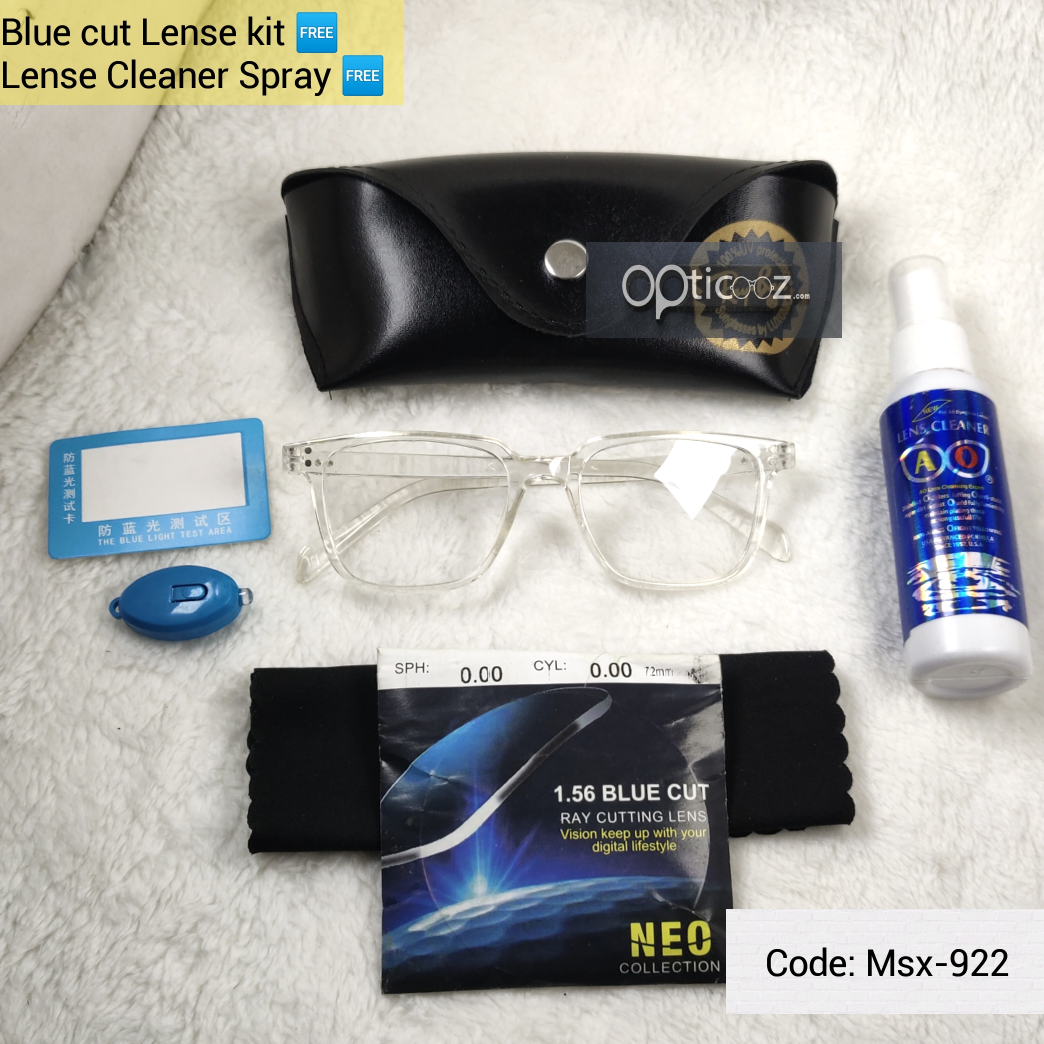 Transparent Design BlueCut eyeglass