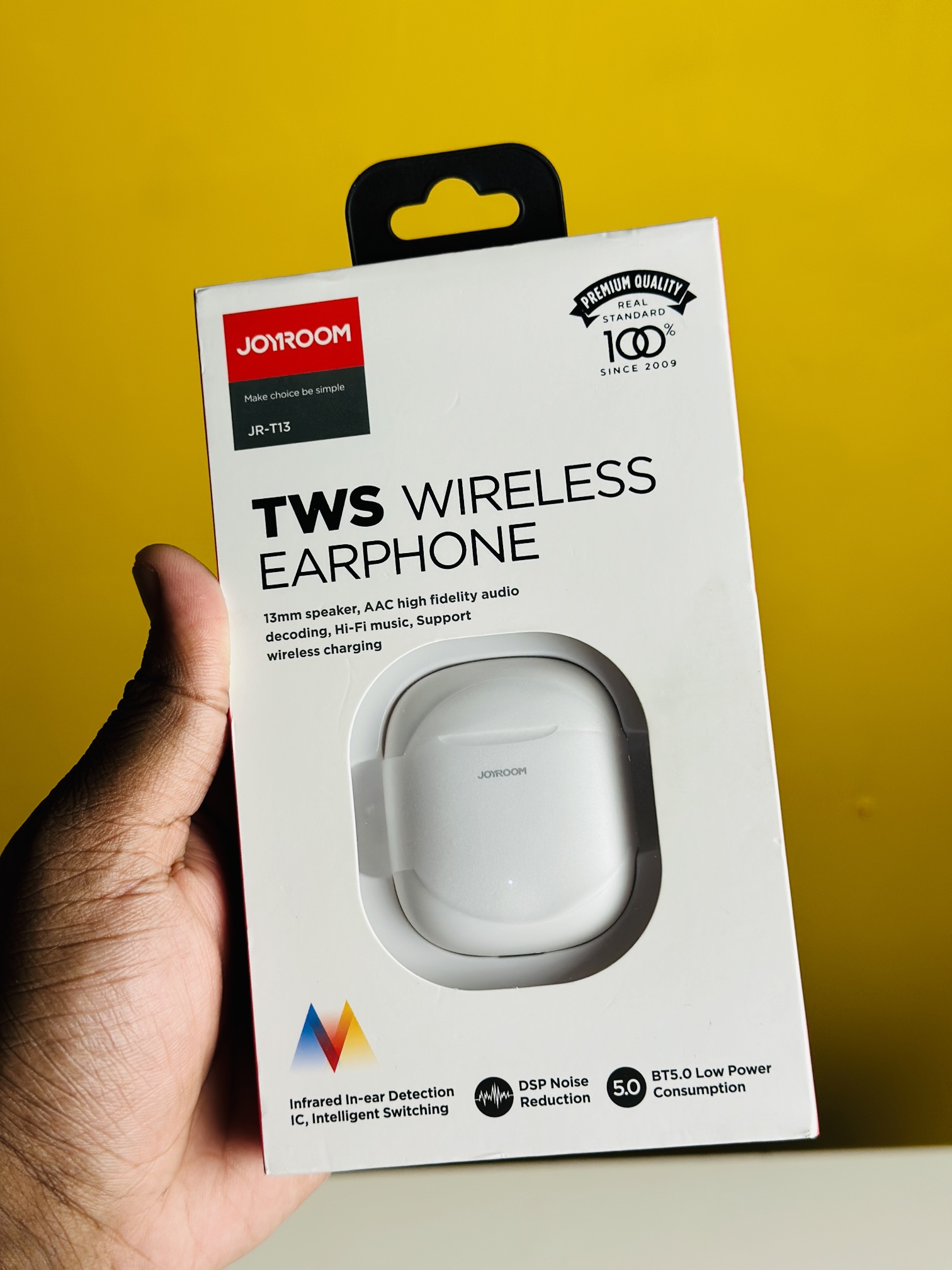 Joyroom JR-T13 True Wireless Earbuds – White Color