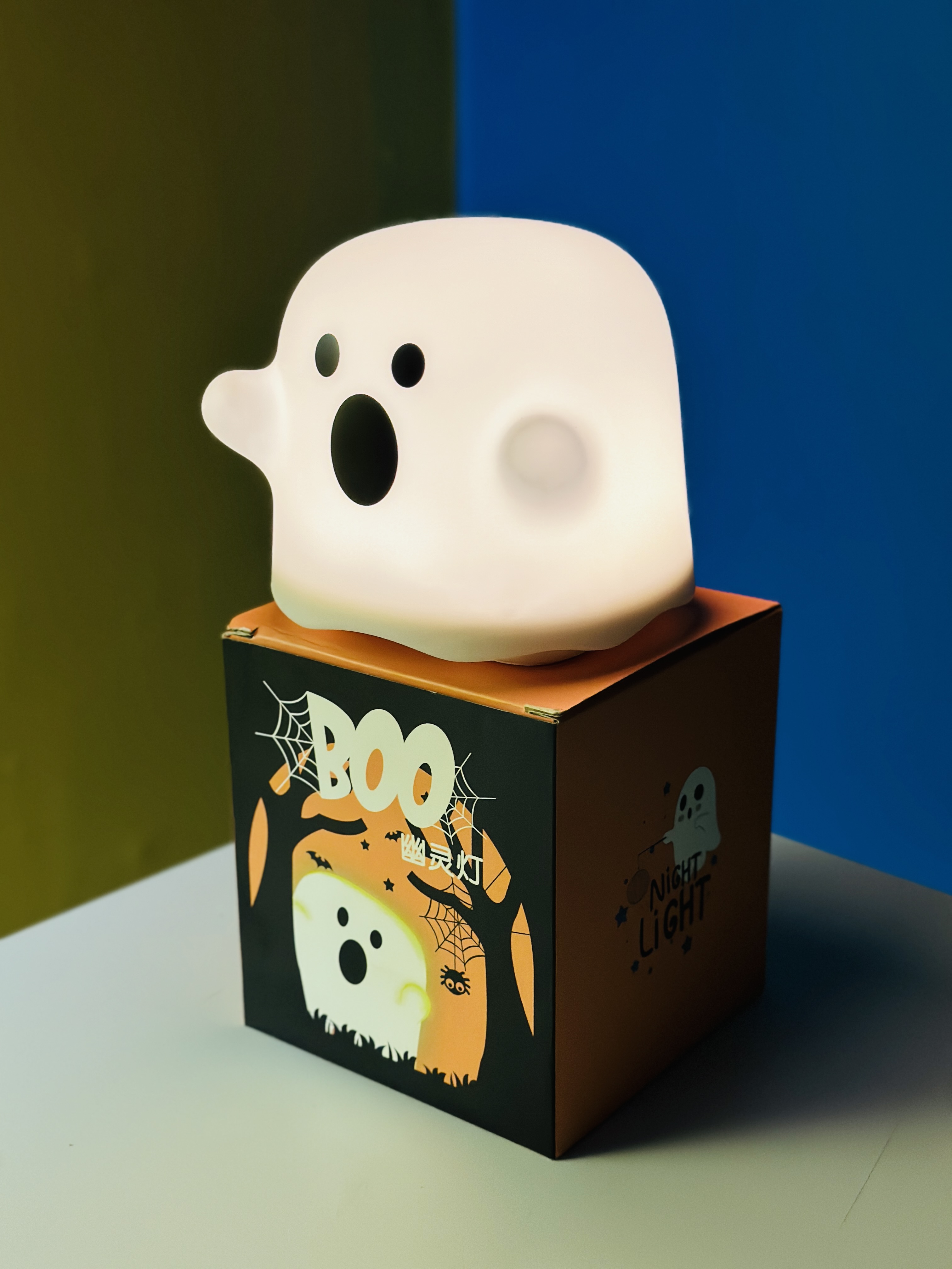 Cute Boo Ghost Silicone Lamp Touch Sensor Dimmable LED