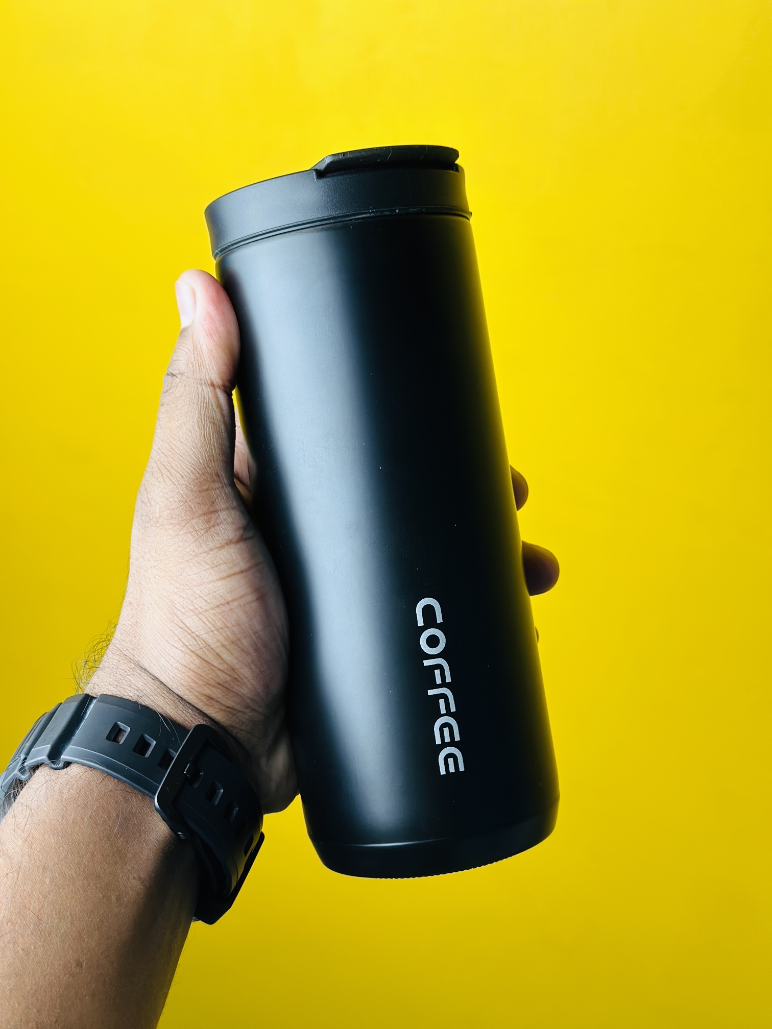 Insulated Thermal Vacuum Coffee Flask -Black Color