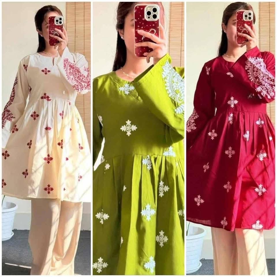 Premium Cotton Embroidery Two Piece thumbnail 2