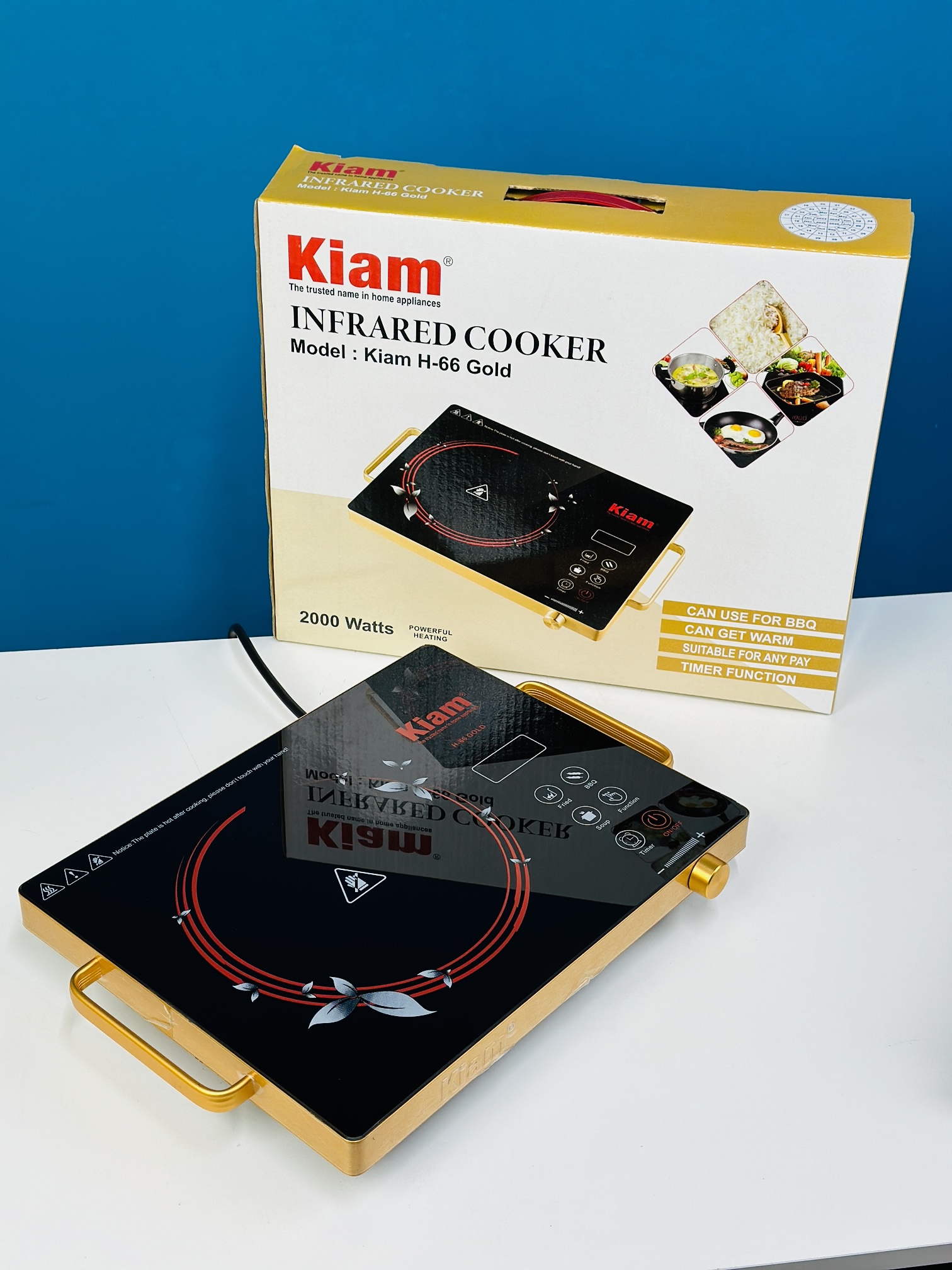Kiam H-66 Gold Infrared Cooker 2000w