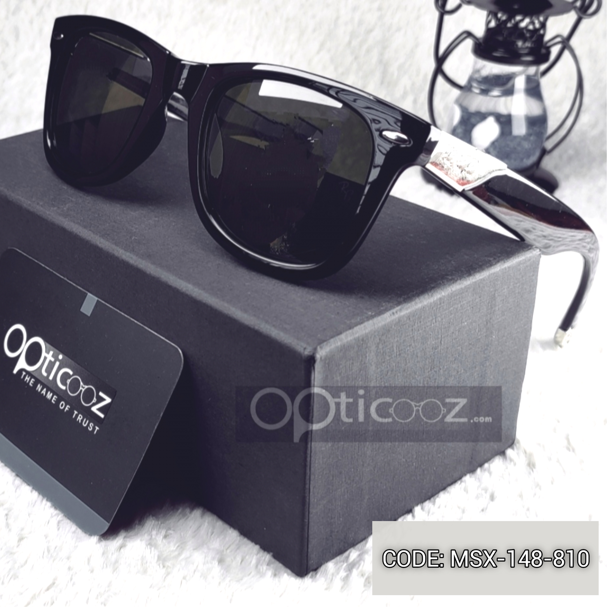 142 Rayban Wayfarer Black Sunglass