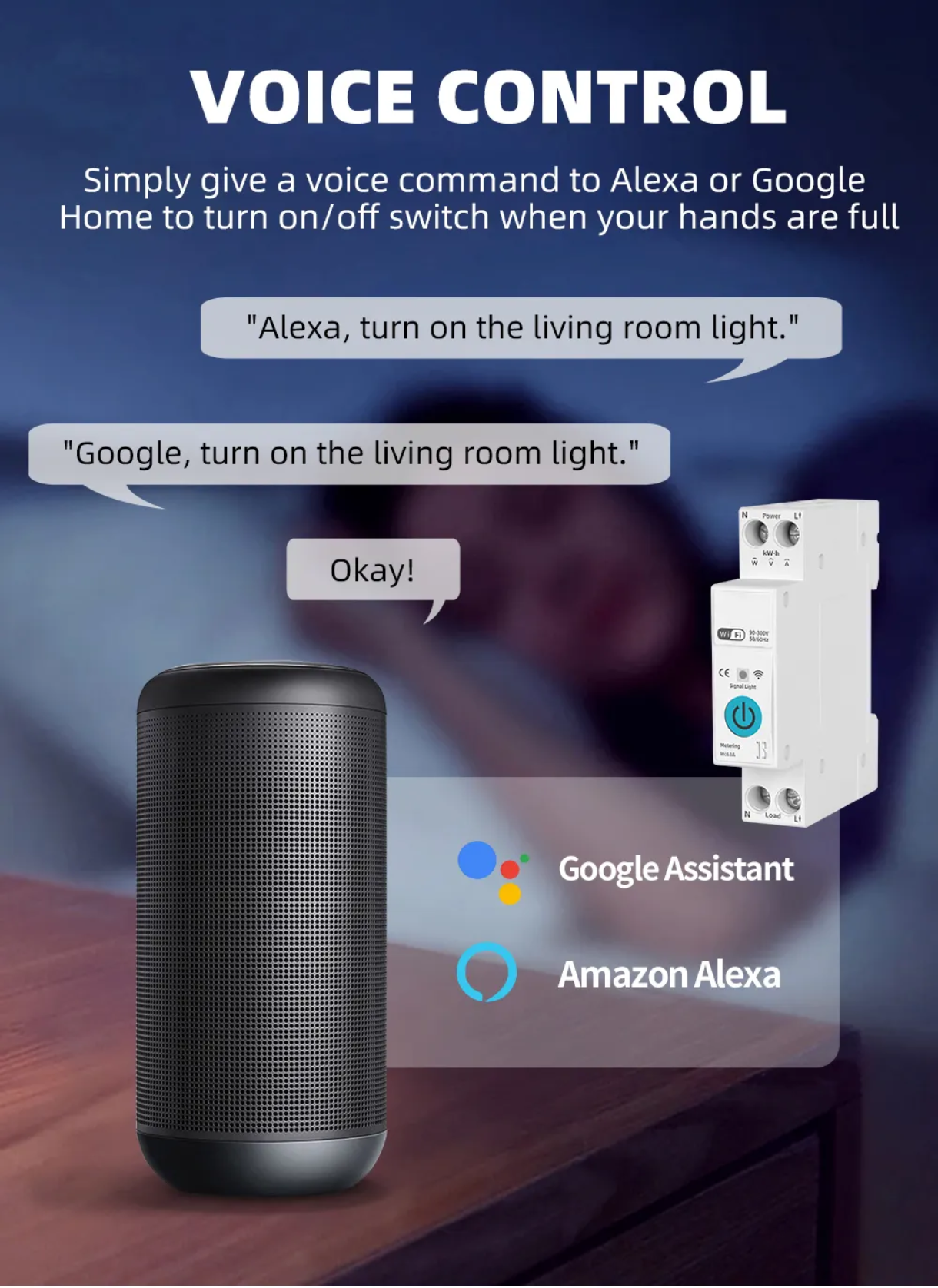 Smart WiFi Circuit Breaker with Energy Meter | Voltage Protection | Tuya App Control_img_5