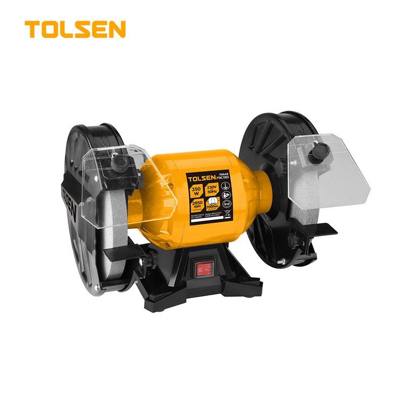 TOLSEN 79648, Bench Grinder 8", 350W, Heavy Duty 2-Stone Bench Grinder Machine; Model 79648_img_0