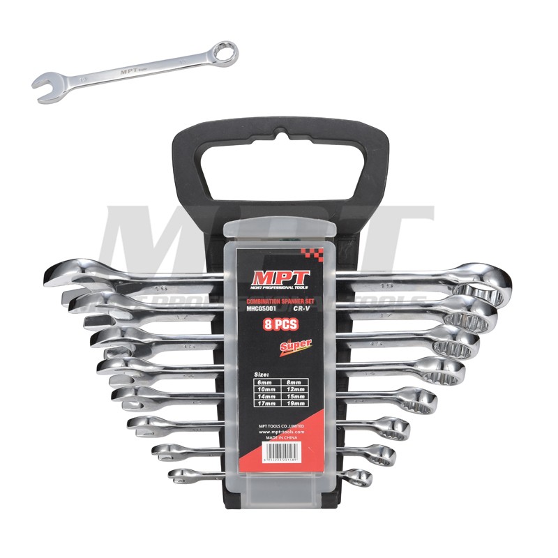 MPT 8pcs Combination Spanner Set ( 6, 8, 10, 12, 14, 15 & 17mm ), CR-V; MHC05001_img_4